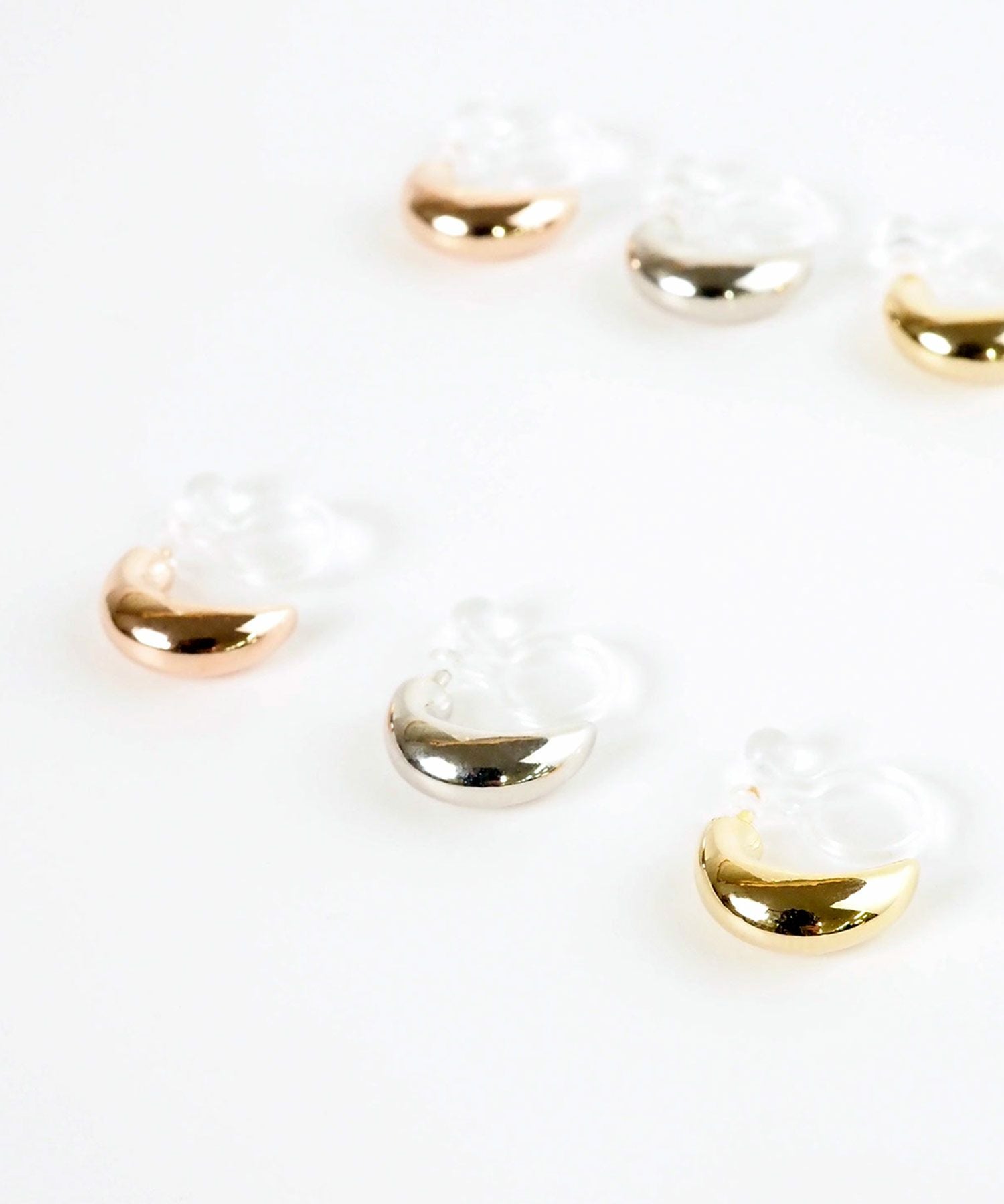 【web限定】ルミプランプフープ樹脂ノンホールイヤリング【Lumirise】