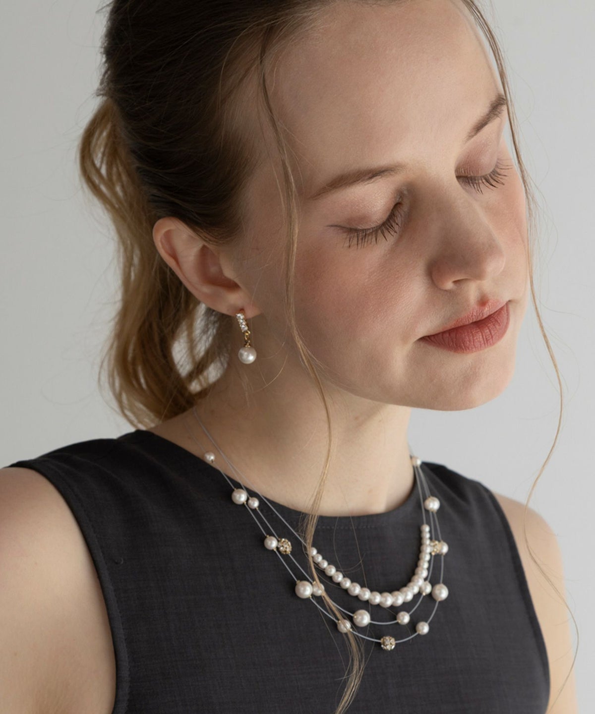 ワイヤーパールネックレス【MUK voyalibre】