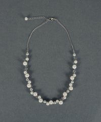 パール×メタルボールクロッシングネックレス【MUK voyalibre】