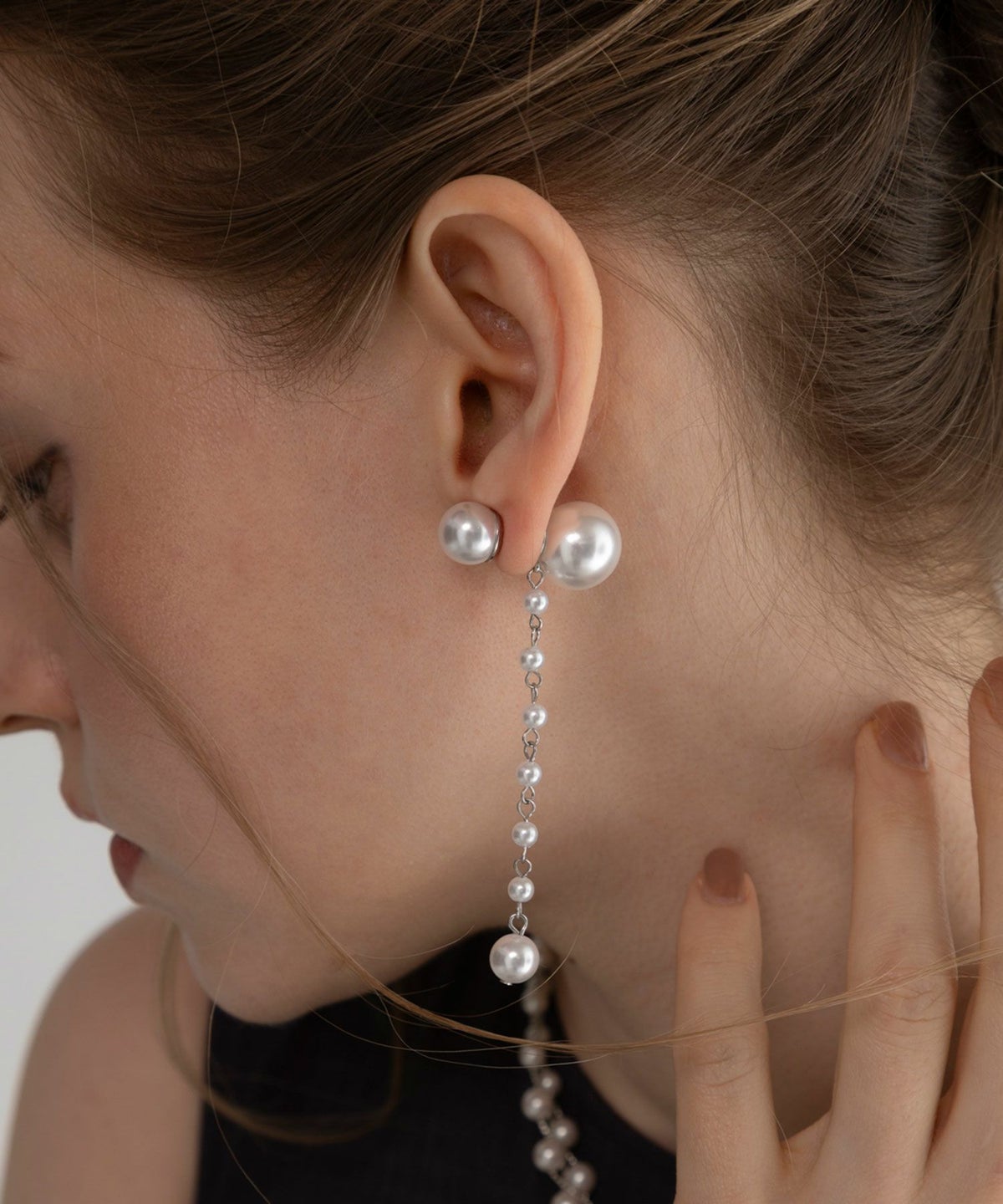 ステーションパールチタンポストピアス【MUK voyalibre】