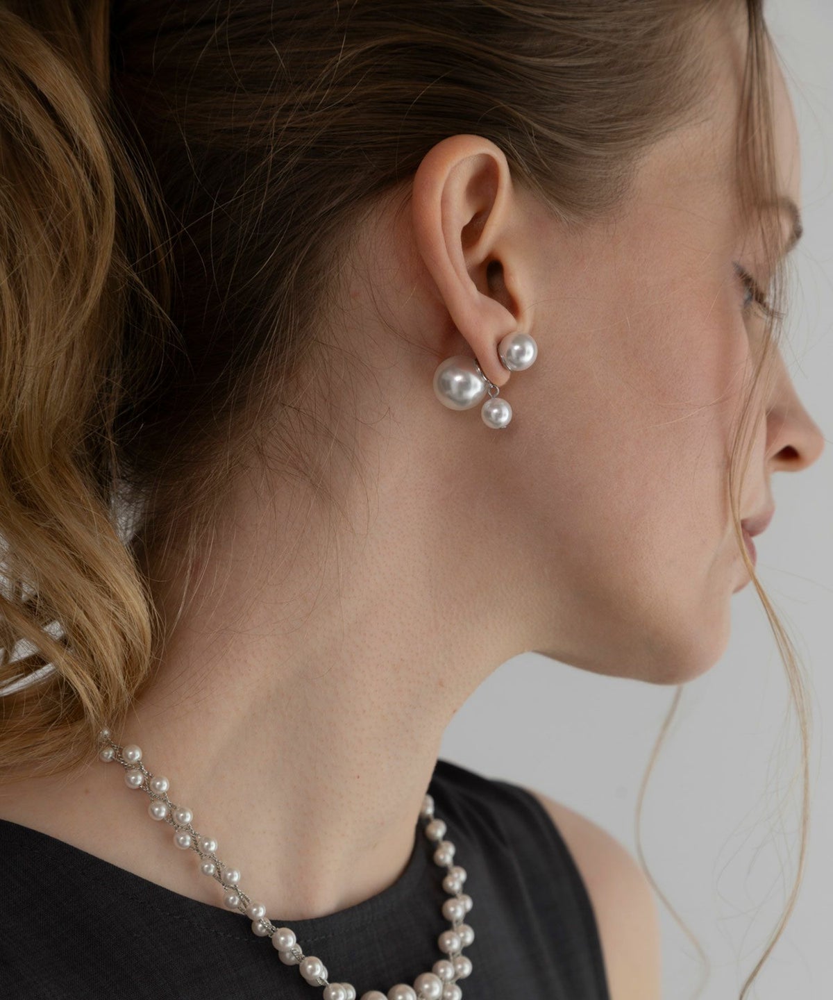 ステーションパールチタンポストピアス【MUK voyalibre】