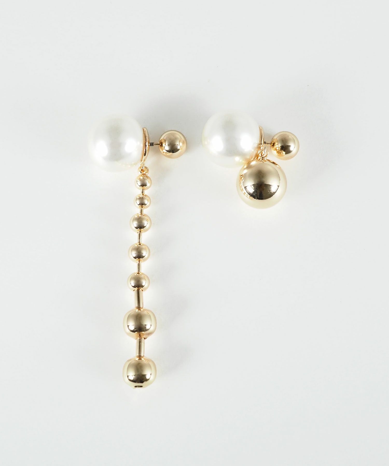 ステーションメタルボール×パールチタンポストピアス【MUK voyalibre】