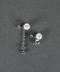 ステーションメタルボール×パールチタンポストピアス【MUK voyalibre】