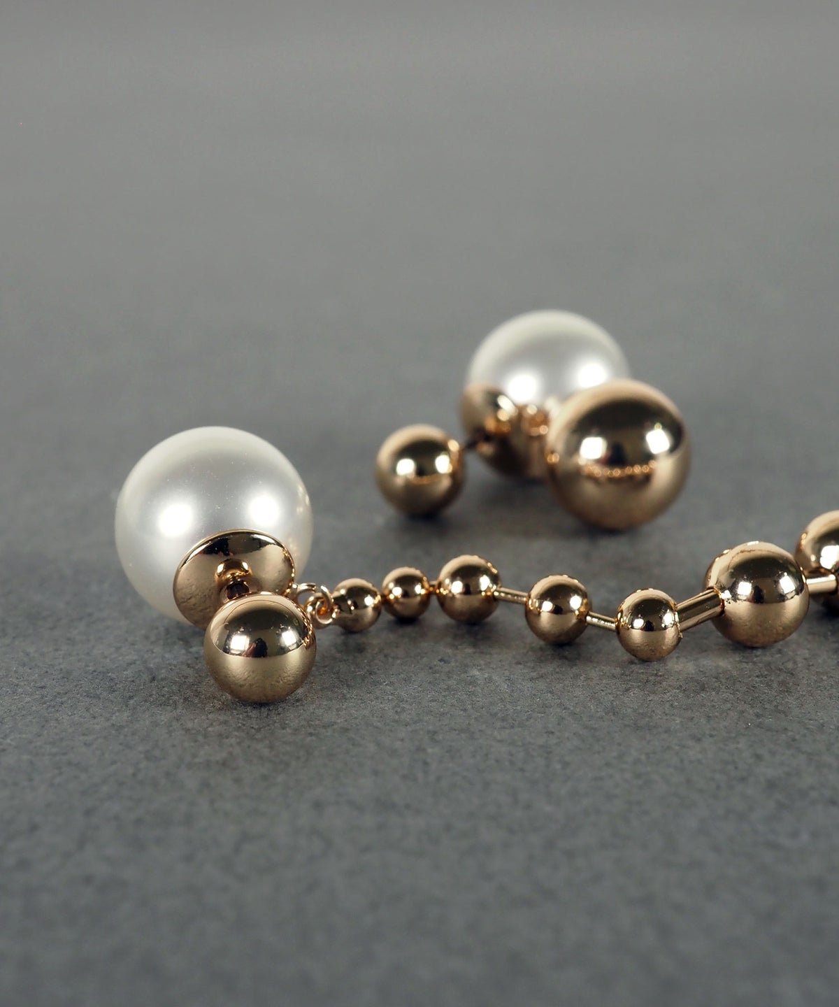 ステーションメタルボール×パールチタンポストピアス【MUK voyalibre】
