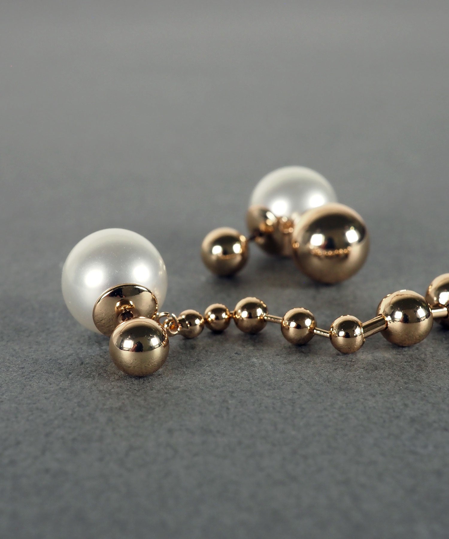 ステーションメタルボール×パールチタンポストピアス【MUK voyalibre】