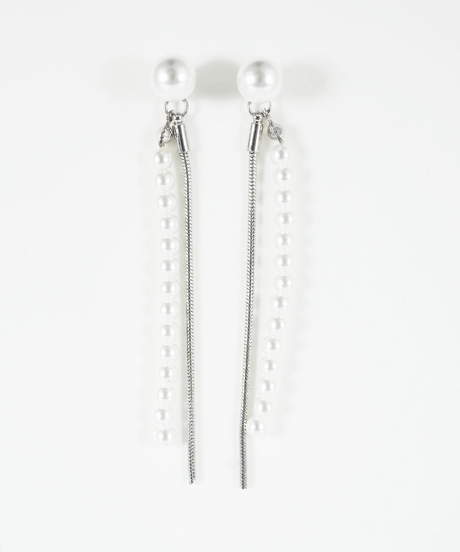 パールラインロングチタンポストピアス【MUK voyalibre】