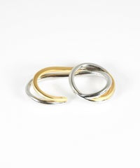 ボリュームメタルダブルリング