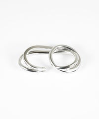 ボリュームメタルダブルリング