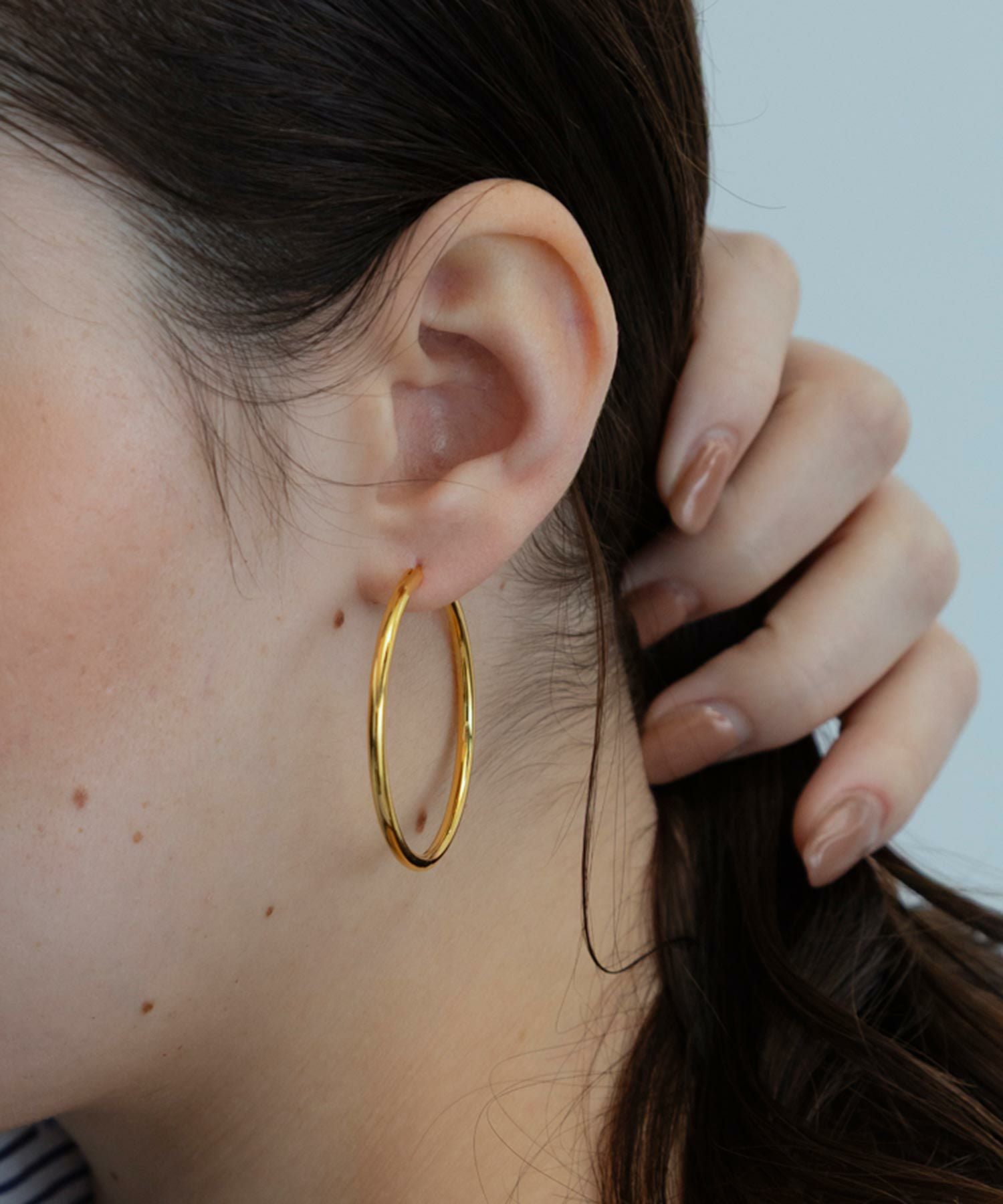 SleekフープチタンポストピアスM