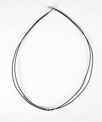 タイニーラインメタルコードネックレス