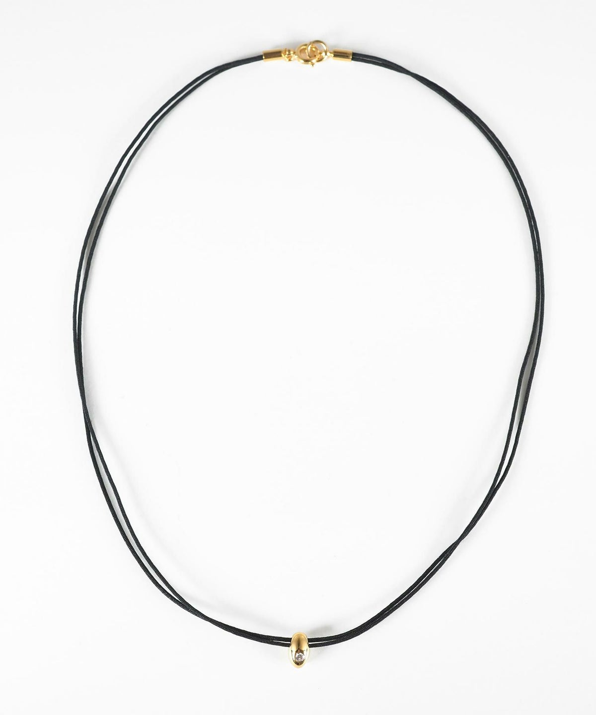 タイニードロップメタルコードネックレス