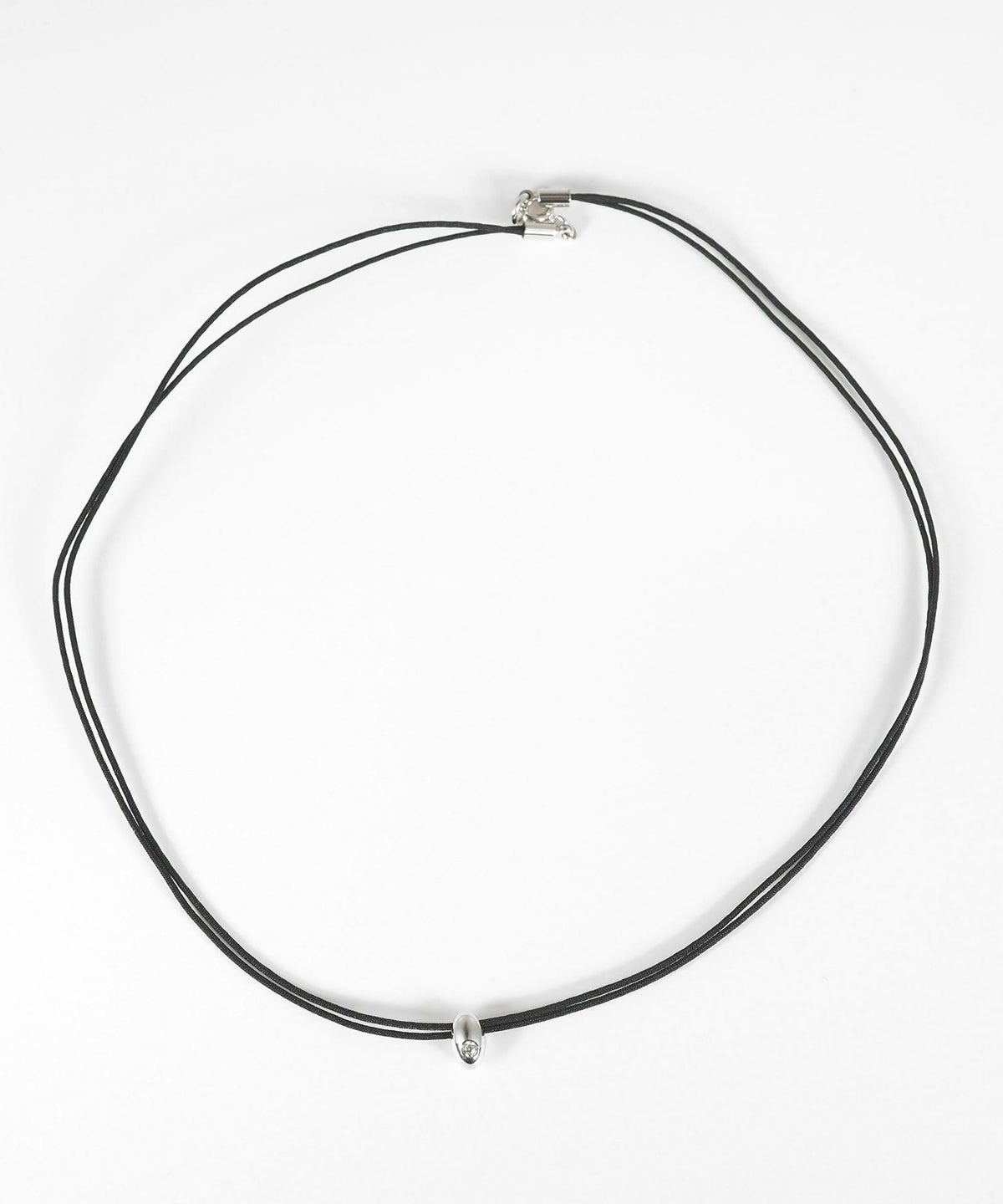 タイニードロップメタルコードネックレス