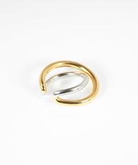 クロスラインリング【over size ring collection】