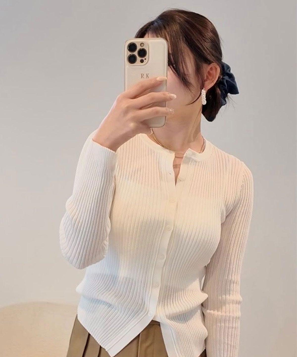 デニムスクエアシュシュ