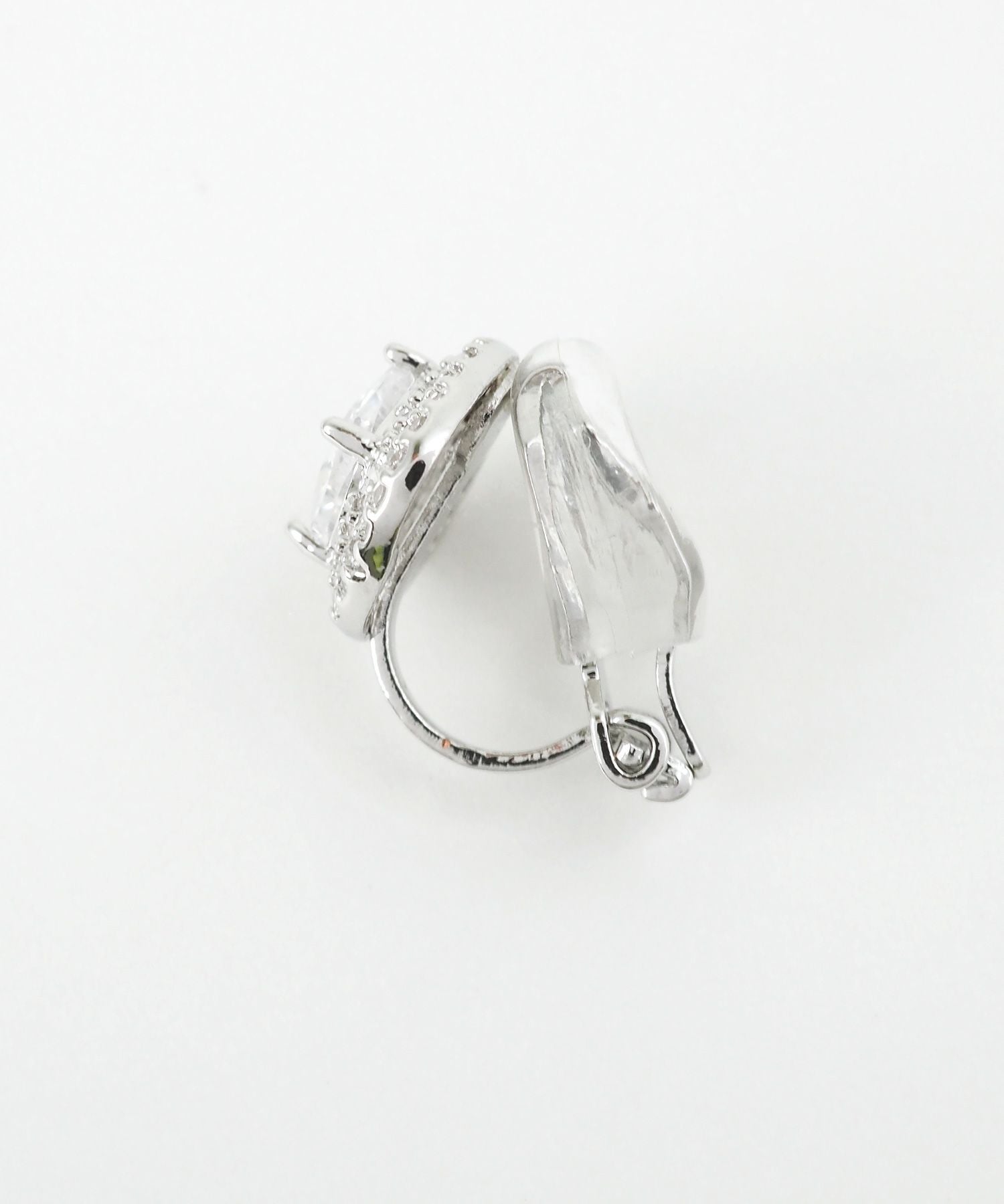 スクエアビジュークリップイヤリング