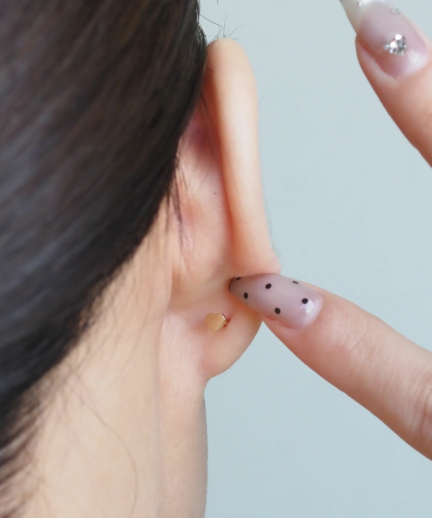 プチトリプルスレッドレスサージカルステンレスポストピアス