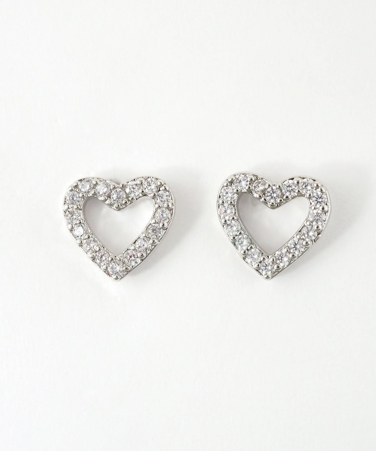 パヴェハートスレッドレスサージカルステンレスポストピアス