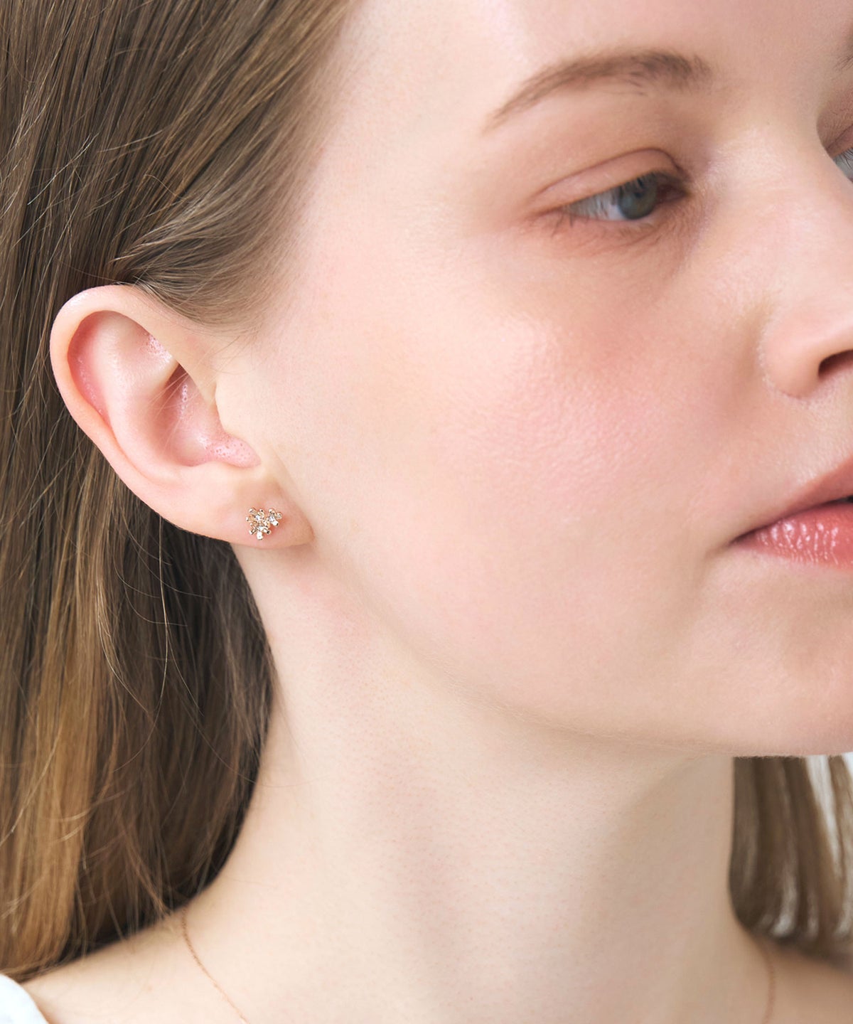 【web限定】ルミトリオフロラピュアチタンポストピアス【Lumirise】