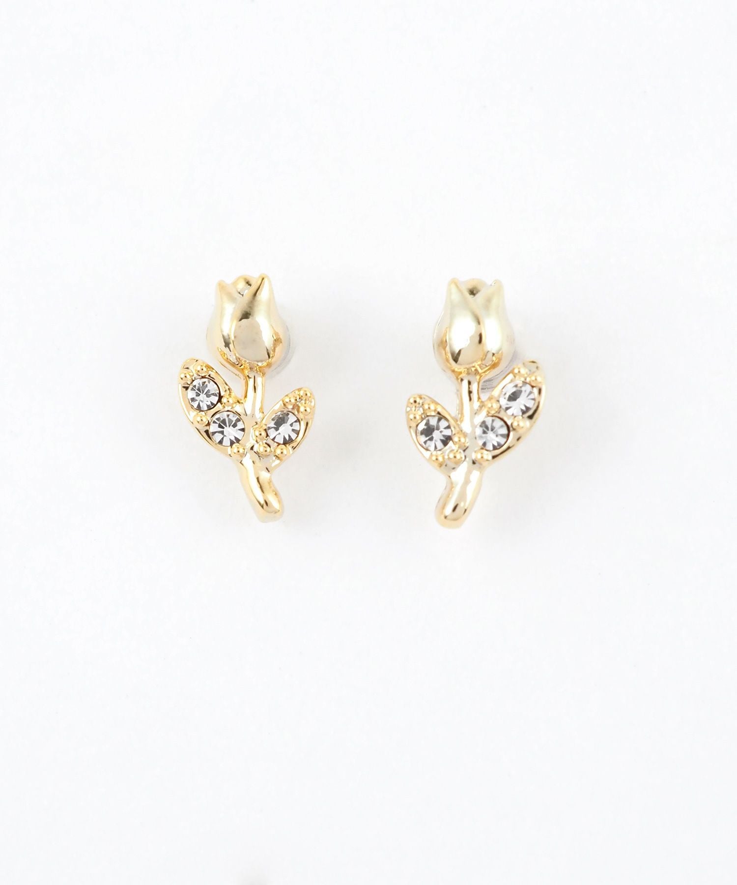 【web限定】ルミミニチューリップピュアチタンポストピアス【Lumirise】