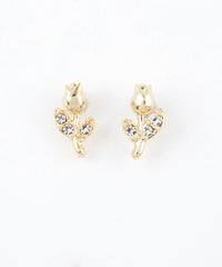 【web限定】ルミミニチューリップピュアチタンポストピアス【Lumirise】