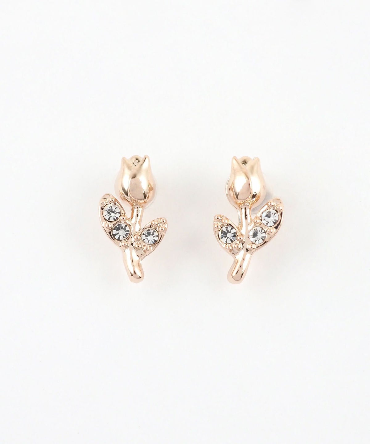 【web限定】ルミミニチューリップピュアチタンポストピアス【Lumirise】