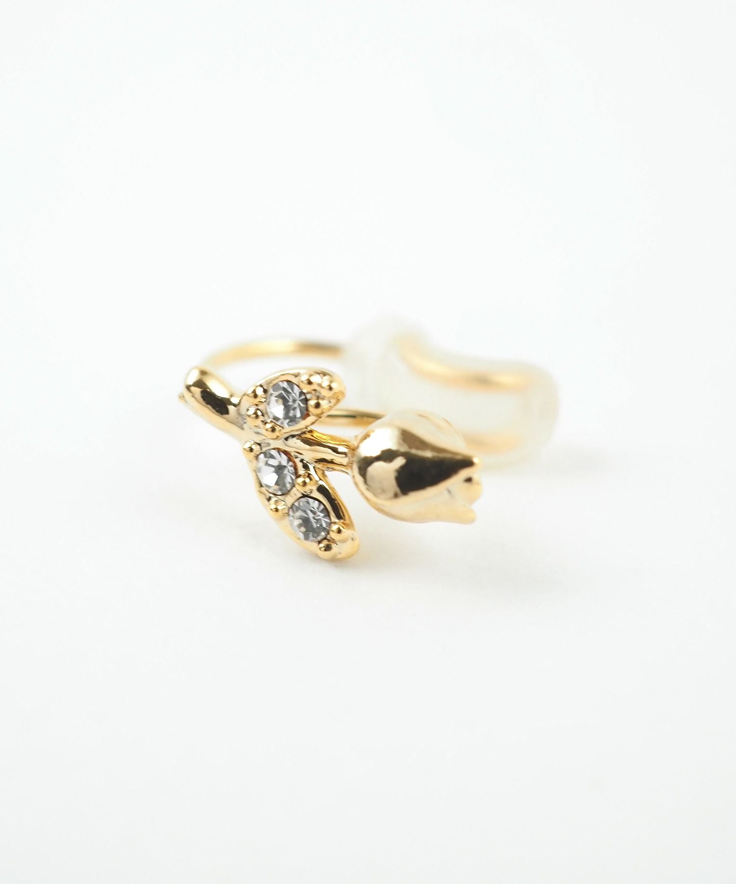 【web限定】ルミミニチューリップノンホールイヤリング【Lumirise】