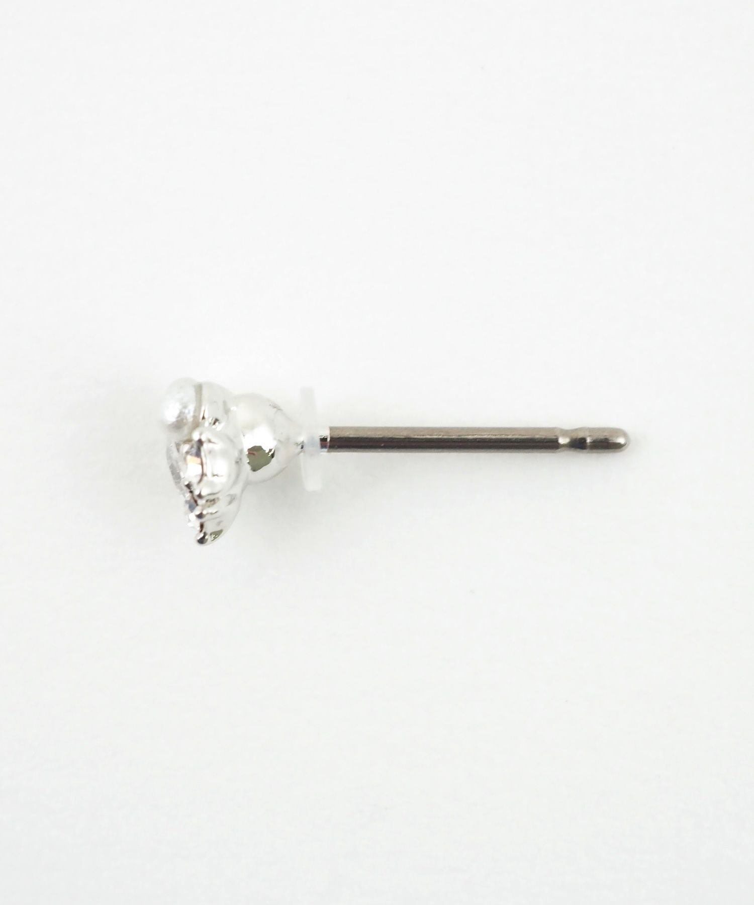 【web限定】ルミストーンハロピュアチタンポストピアス【Lumirise】