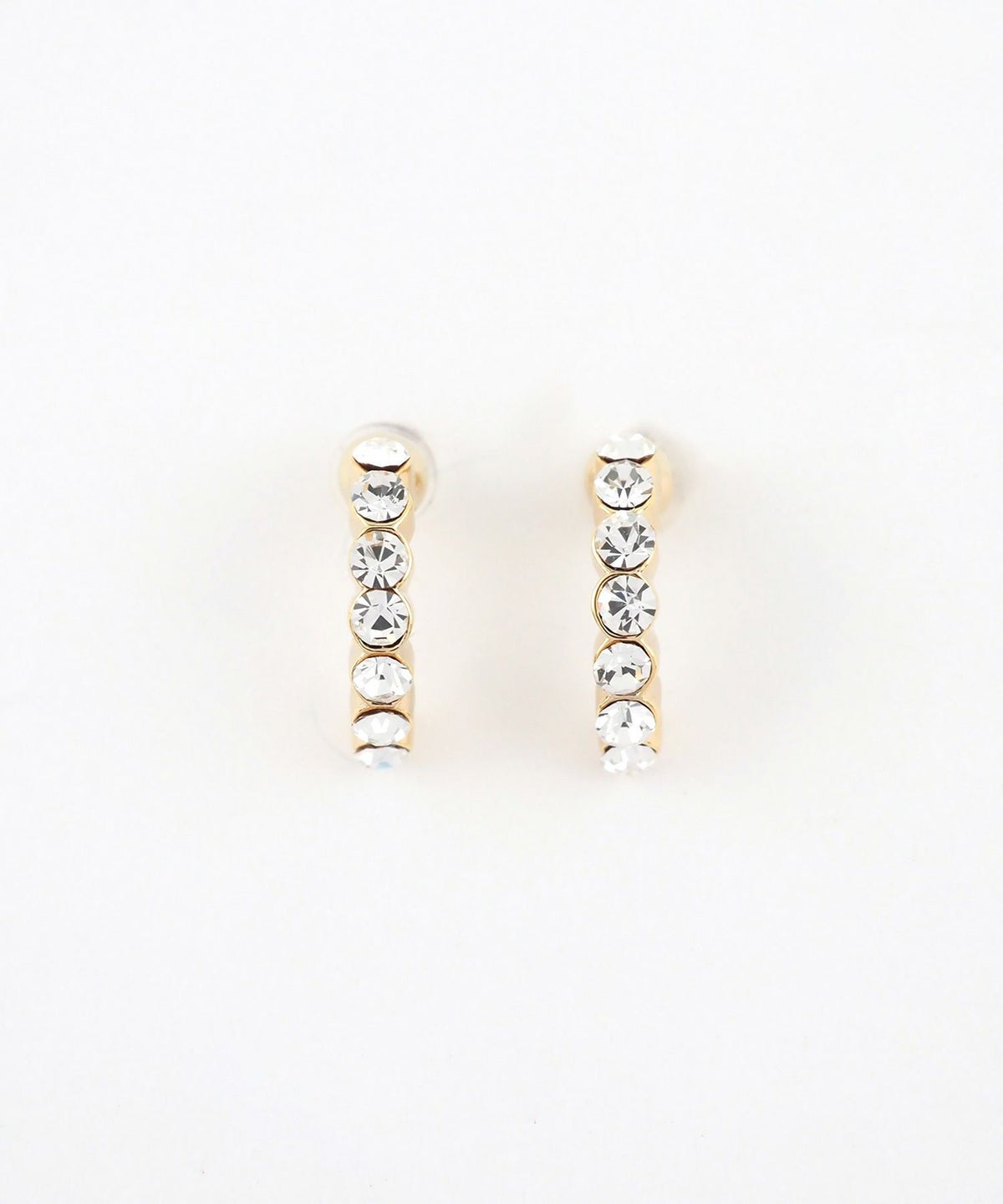 【web限定】ルミパヴェフープピュアチタンポストピアス【Lumirise】