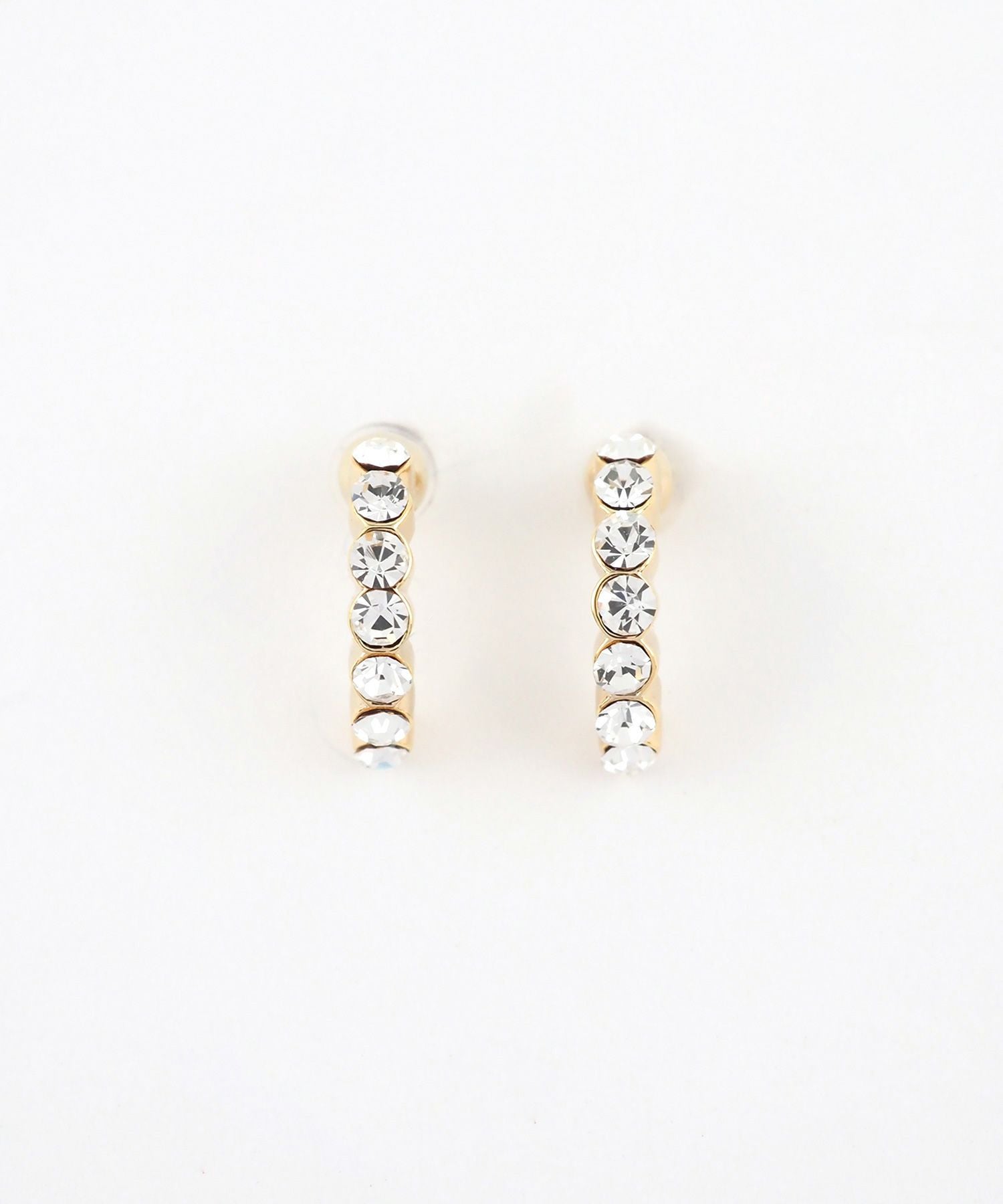 【web限定】ルミパヴェフープピュアチタンポストピアス【Lumirise】