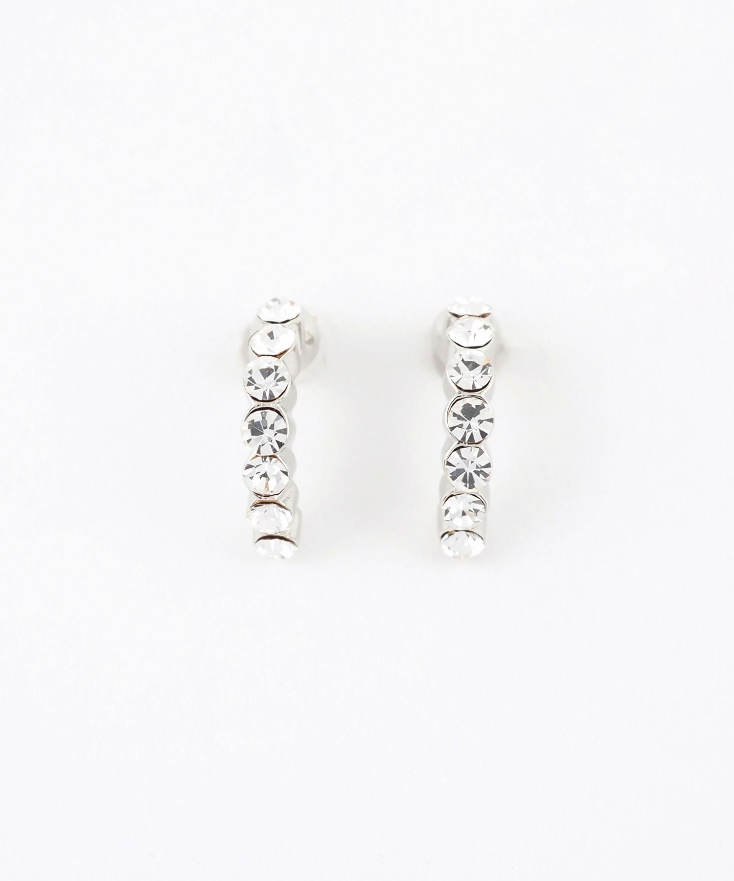 【web限定】ルミパヴェフープピュアチタンポストピアス【Lumirise】