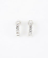 【web限定】ルミパヴェフープピュアチタンポストピアス【Lumirise】