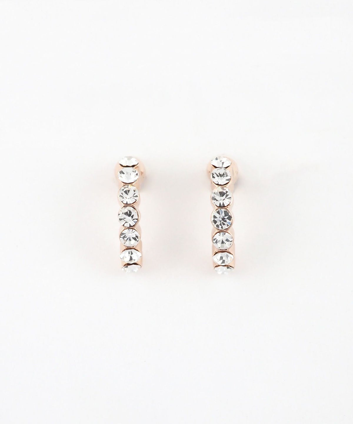 【web限定】ルミパヴェフープピュアチタンポストピアス【Lumirise】