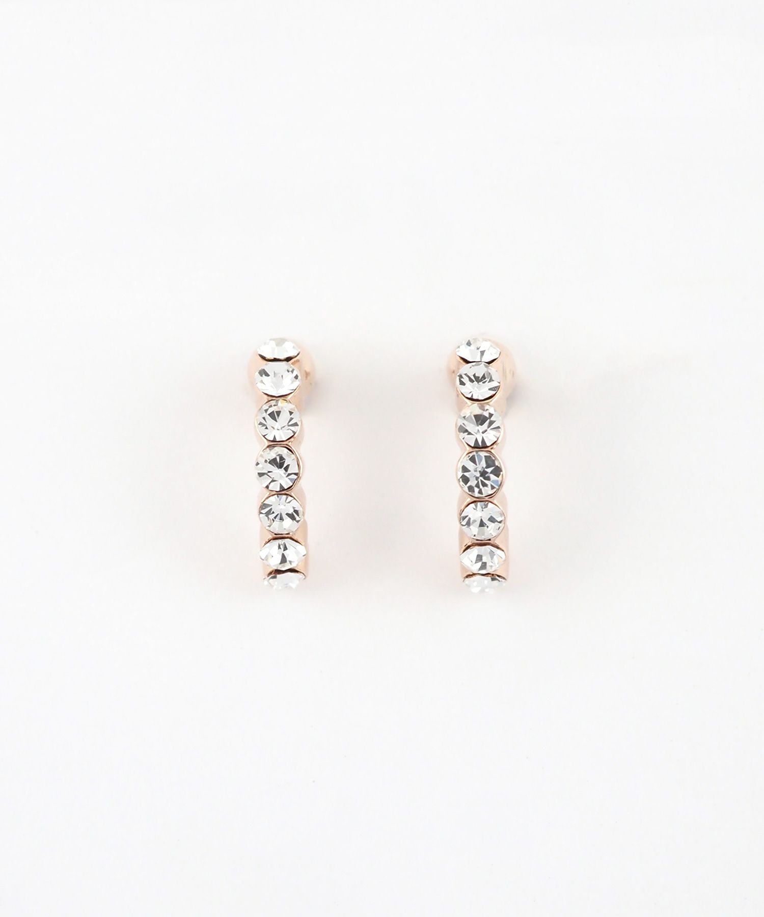 【web限定】ルミパヴェフープピュアチタンポストピアス【Lumirise】