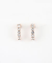 【web限定】ルミパヴェフープピュアチタンポストピアス【Lumirise】