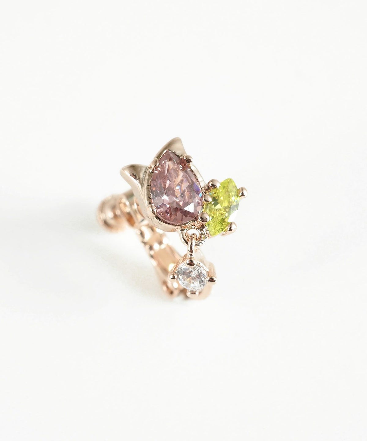 チューリップスイングストーンイヤリング【MUK shady sophy】