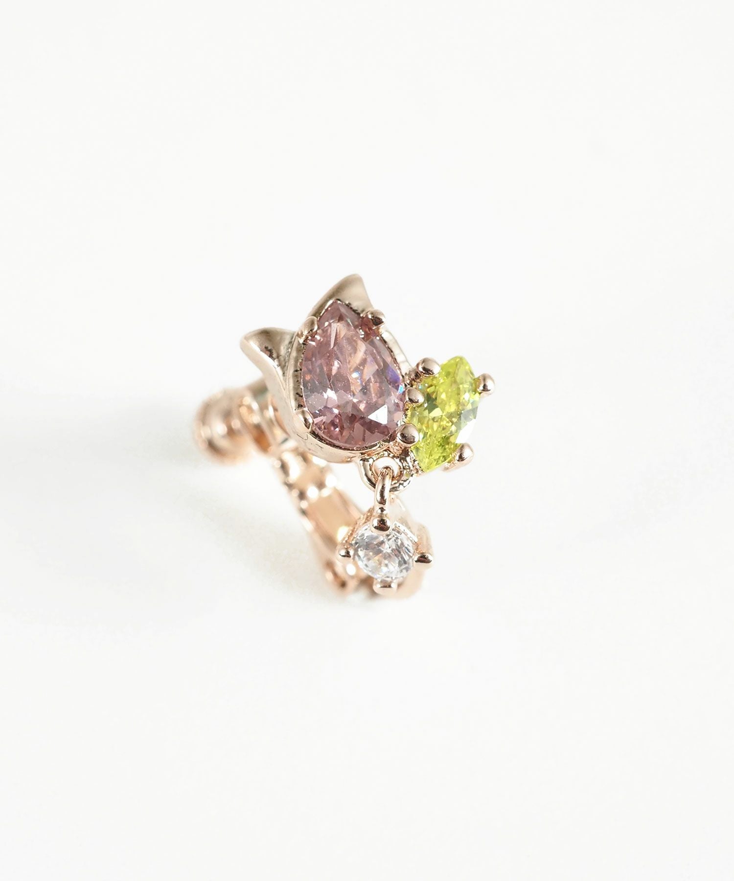 チューリップスイングストーンイヤリング【MUK shady sophy】