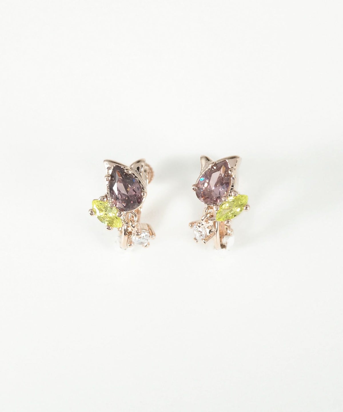 チューリップスイングストーンイヤリング【MUK shady sophy】