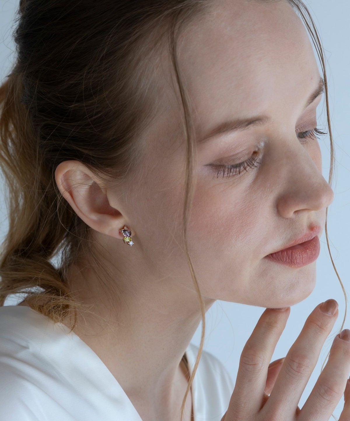 チューリップスイングストーンイヤリング【MUK shady sophy】