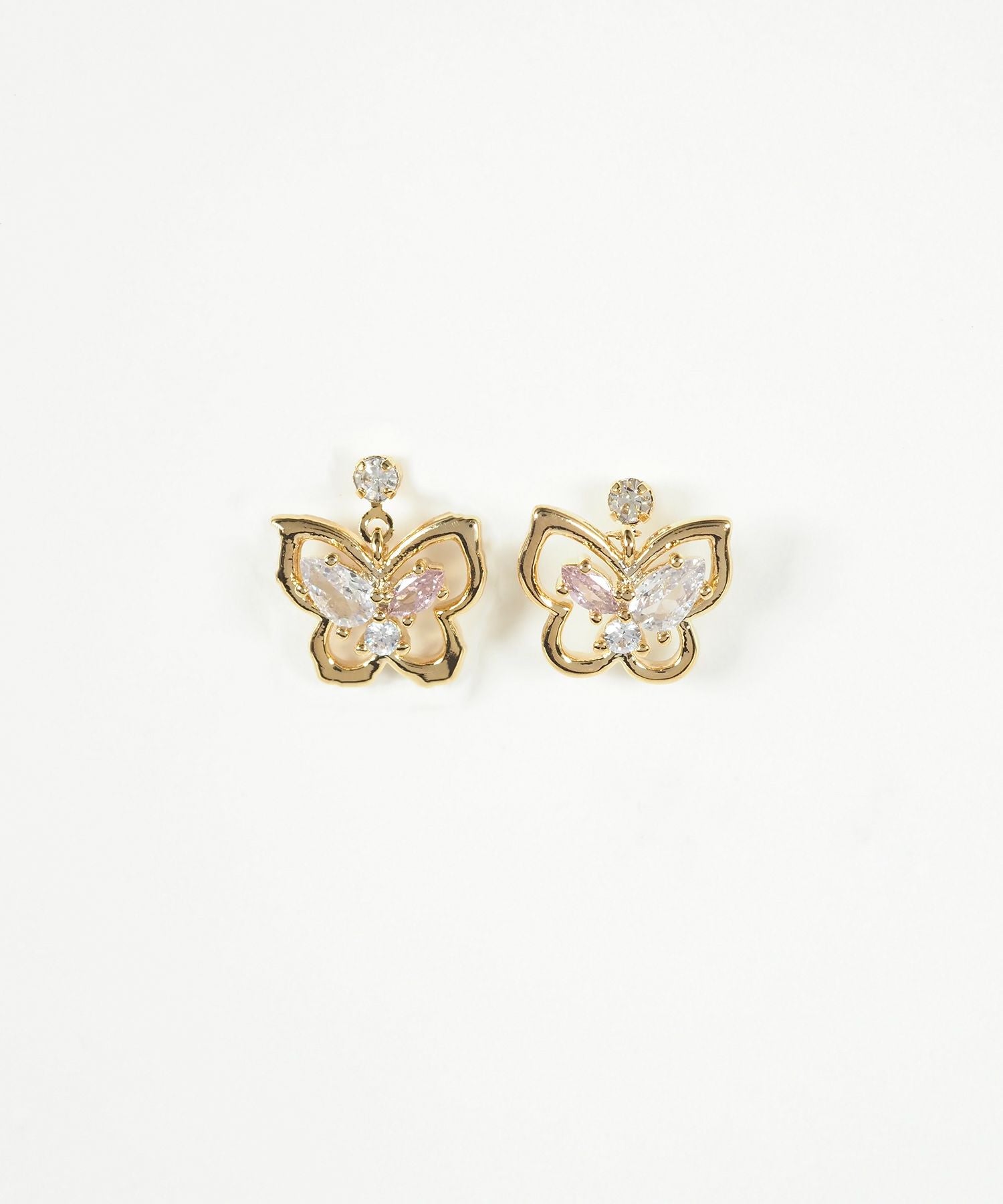 バタフライスイングチタンポストピアス【MUK shady sophy】