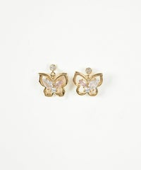 バタフライスイングチタンポストピアス【MUK shady sophy】