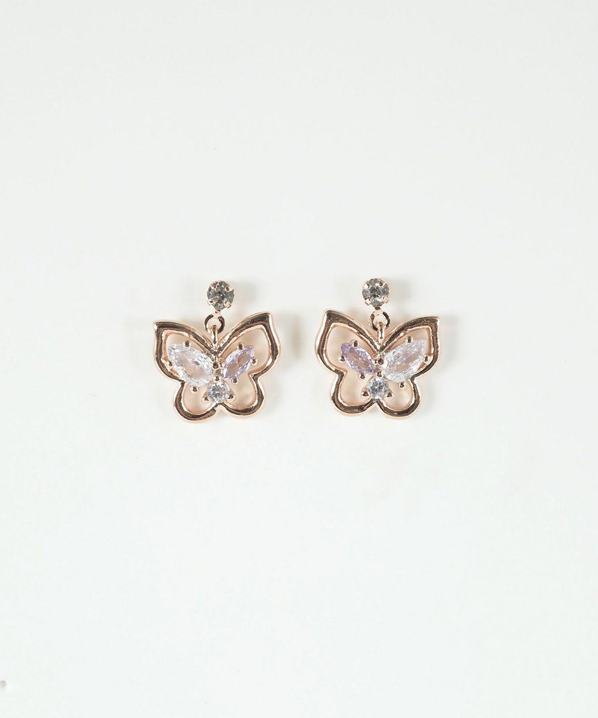 バタフライスイングチタンポストピアス【MUK shady sophy】