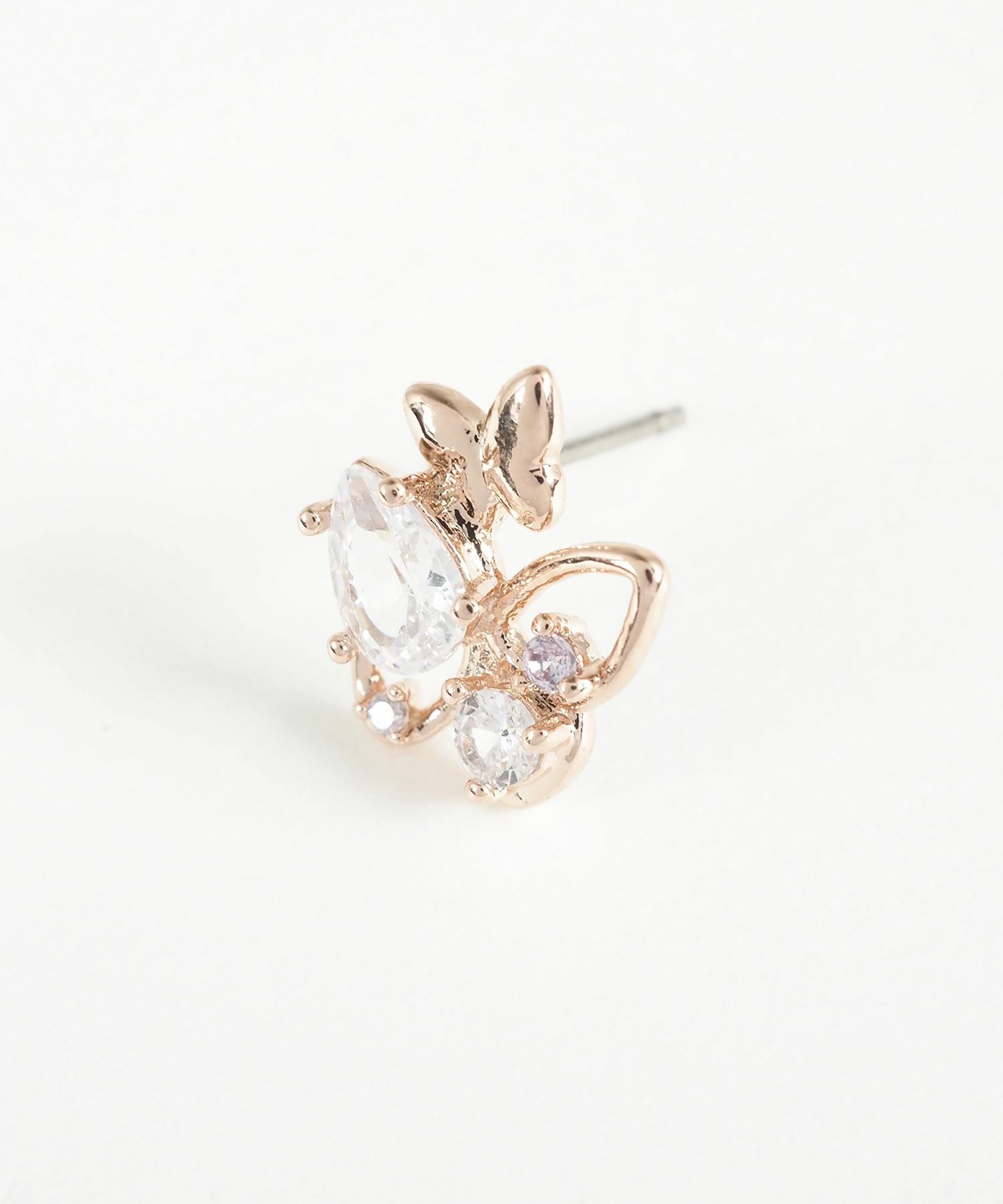 プティバタフライチタンポストピアス【MUK shady sophy】