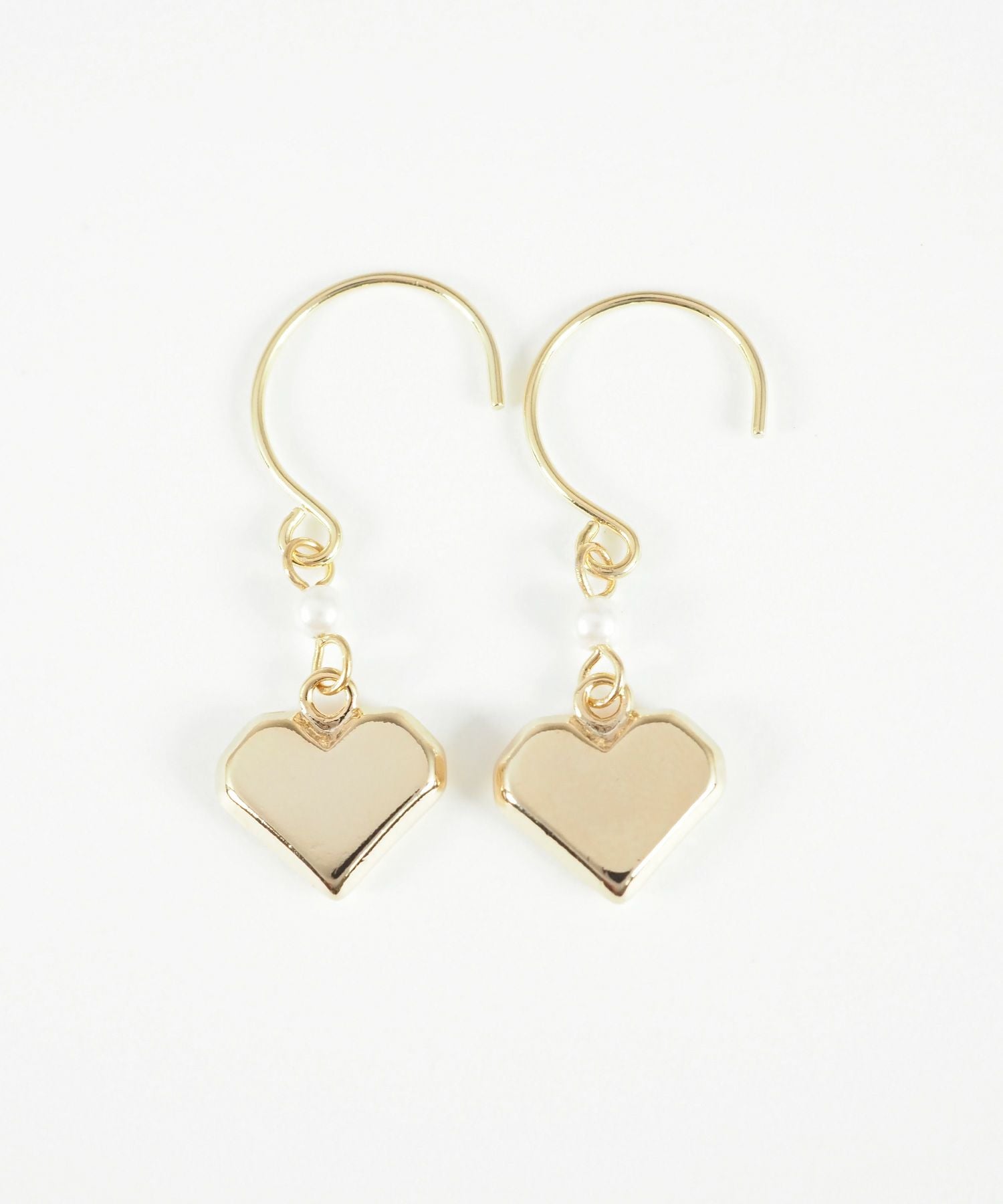 メタルハートフックピアス