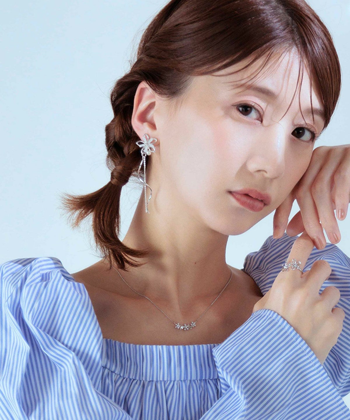 フルールウェーブイヤリング