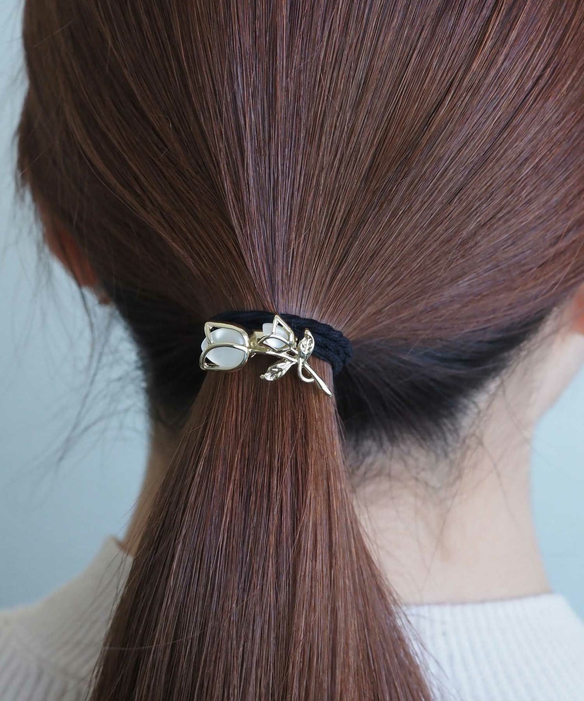 ツインキャッツアイチューリップヘアポニー