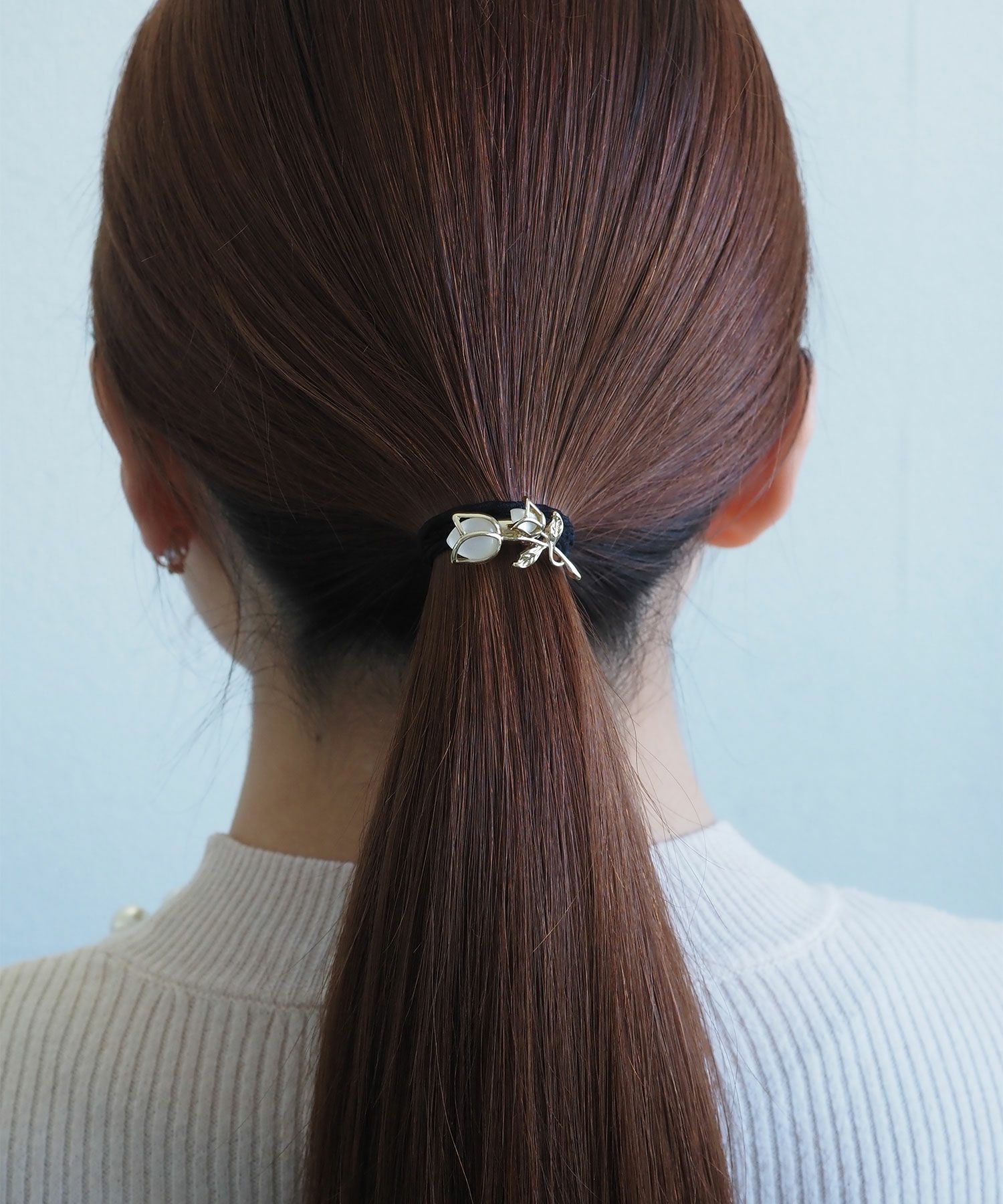 ツインキャッツアイチューリップヘアポニー