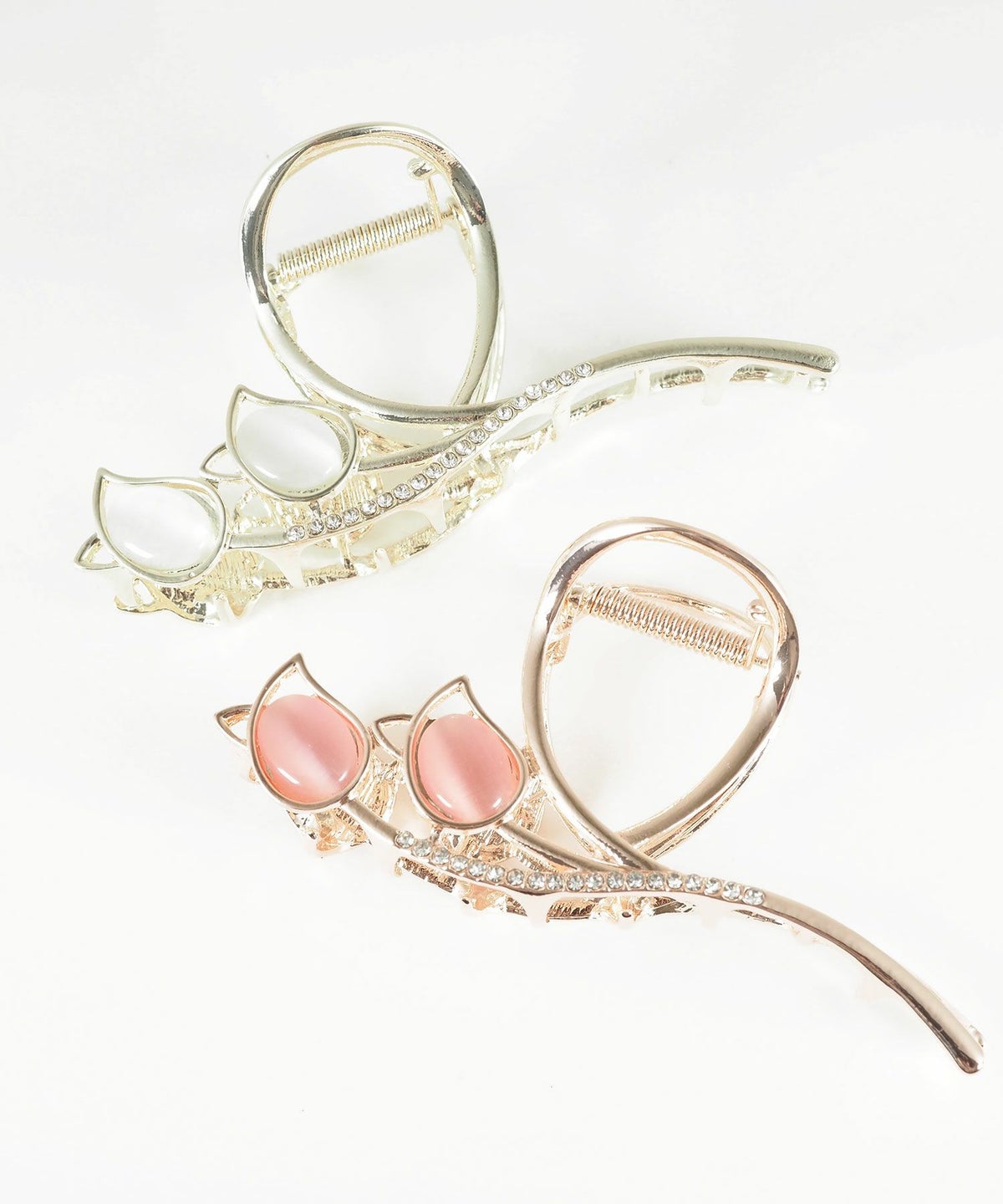 キャッツアイチューリップバンスクリップ