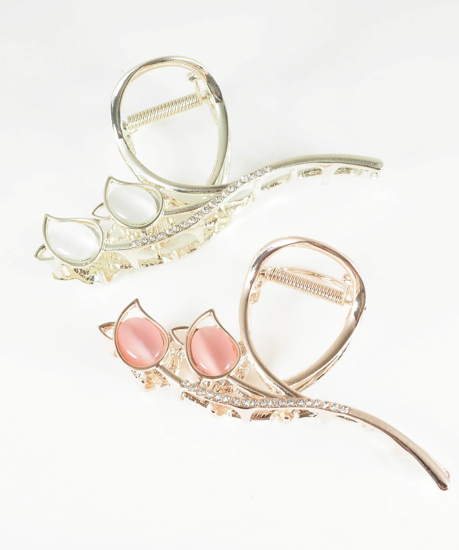 キャッツアイチューリップバンスクリップ