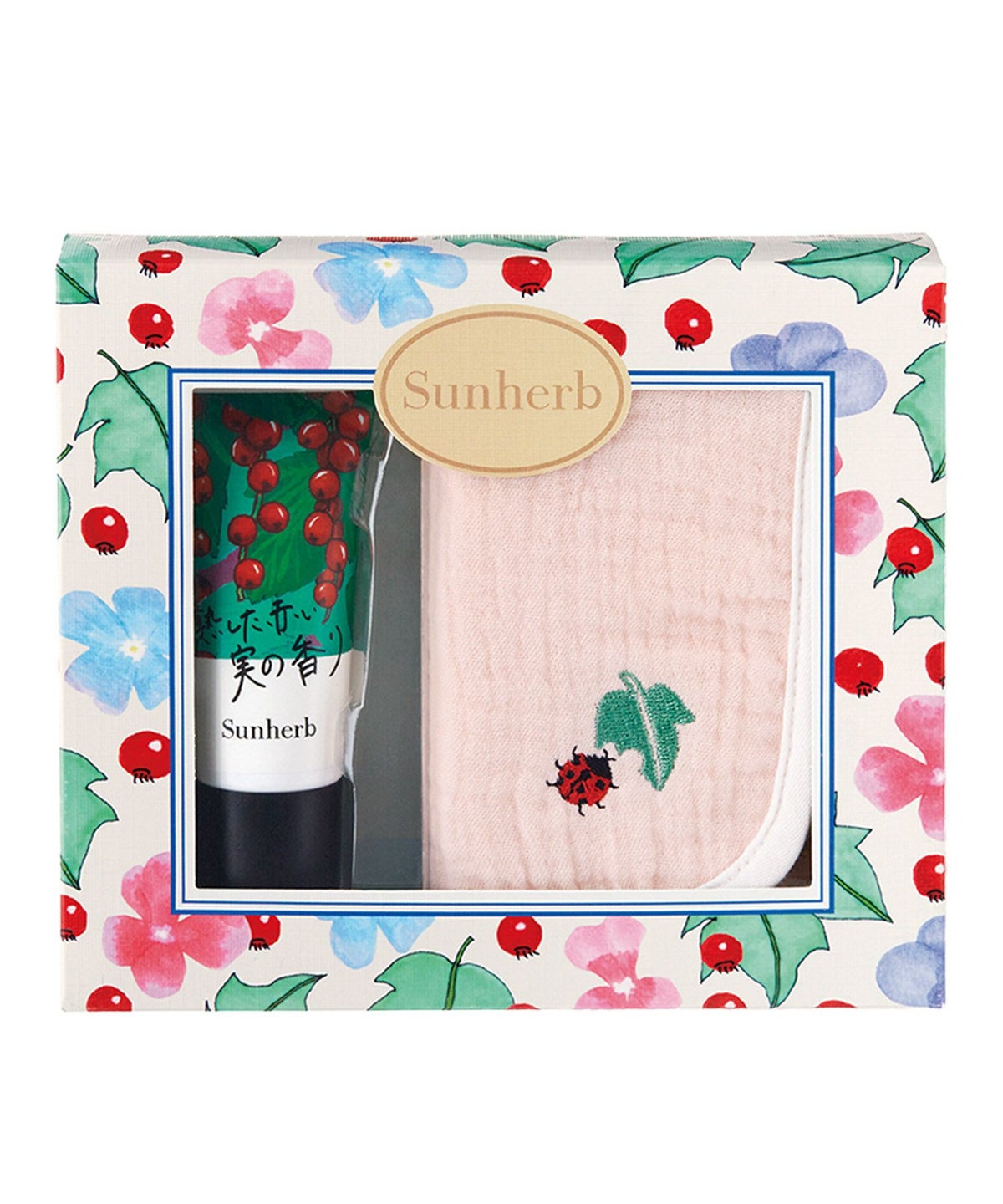 サンハーブハンカチ＆ハンドクリームセット