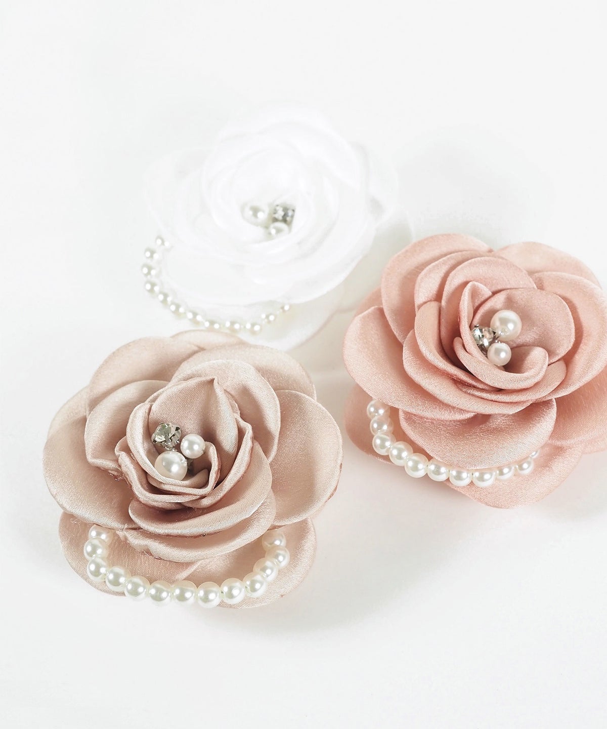 パールライン2wayローズコサージュ